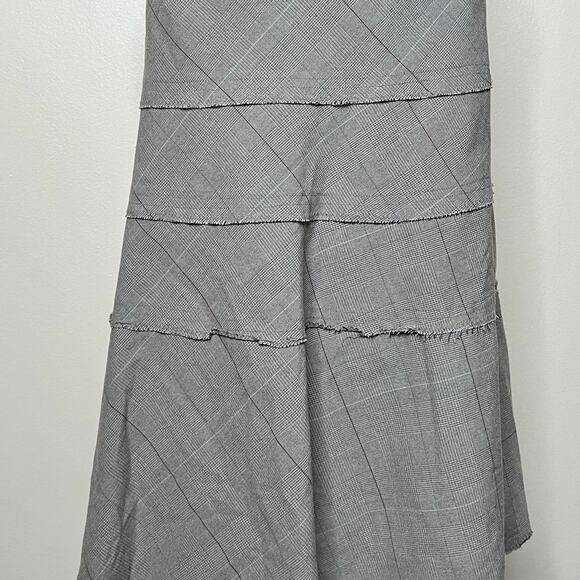 Vintage y2k grey plaid maxi skirt - Picture 2 of 8
